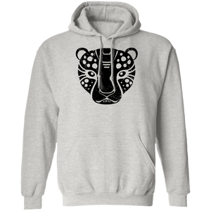 Black Distressed Emblem Hoodies for Adults (Cheetah/Poise)
