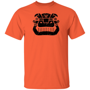 Black Distressed Emblem T-Shirt for Kids (Tyrannosaurus/Trex)