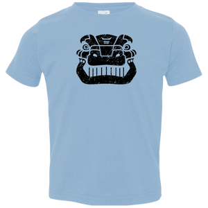 Black Distressed Emblem T-Shirt for Toddlers (Tyrannosaurus/Trex)