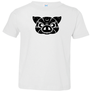 Black Distressed Emblem T-Shirt for Toddlers (Pig/Hoss) - Dark Corps