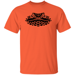 Black Distressed Emblem T-Shirt for Kids (Lizard/Queenie)
