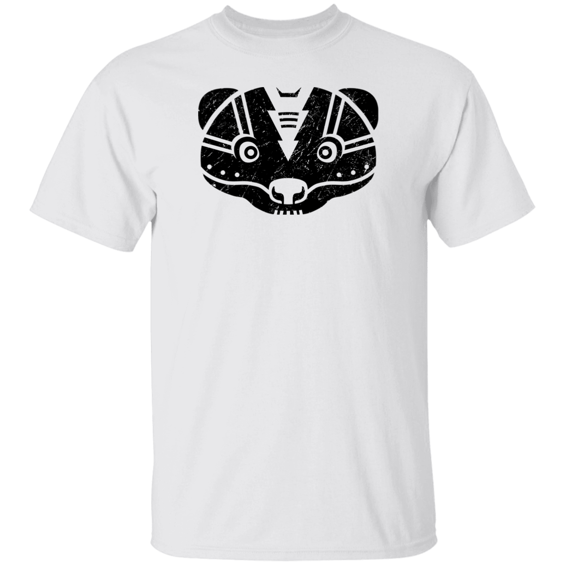 Black Distressed Emblem T-Shirt for Kids (Skunk/Stinker)