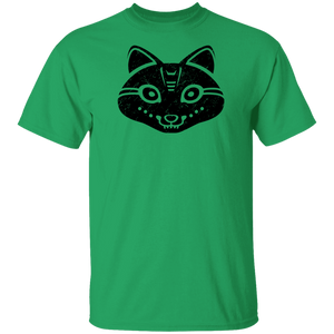Black Distressed Emblem T-Shirt for Kids (Snow Fox/Snowp)
