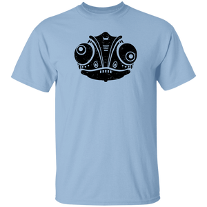 Black Distressed Emblem T-Shirt for Kids (Chameleon/Fade)