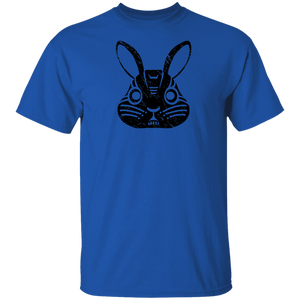 Black Distressed Emblem T-Shirt for Kids (Rabbit/Lucky)