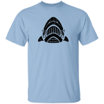 Black Distressed Emblem T-Shirt for Kids (Shark/Whitetip)