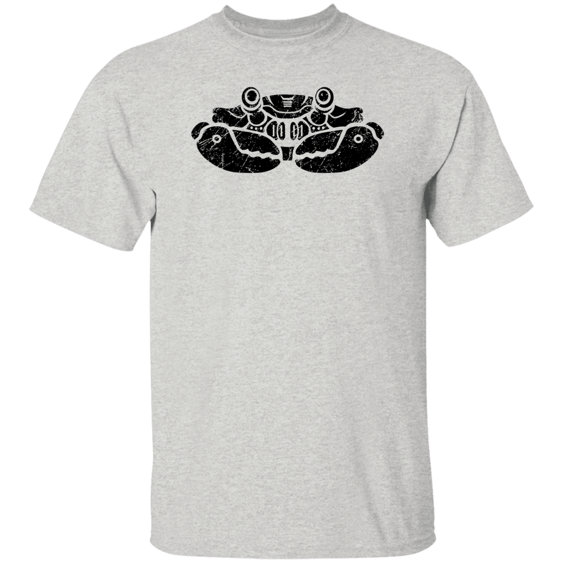Black Distressed Emblem T-Shirt for Kids (Crab/Clamps)