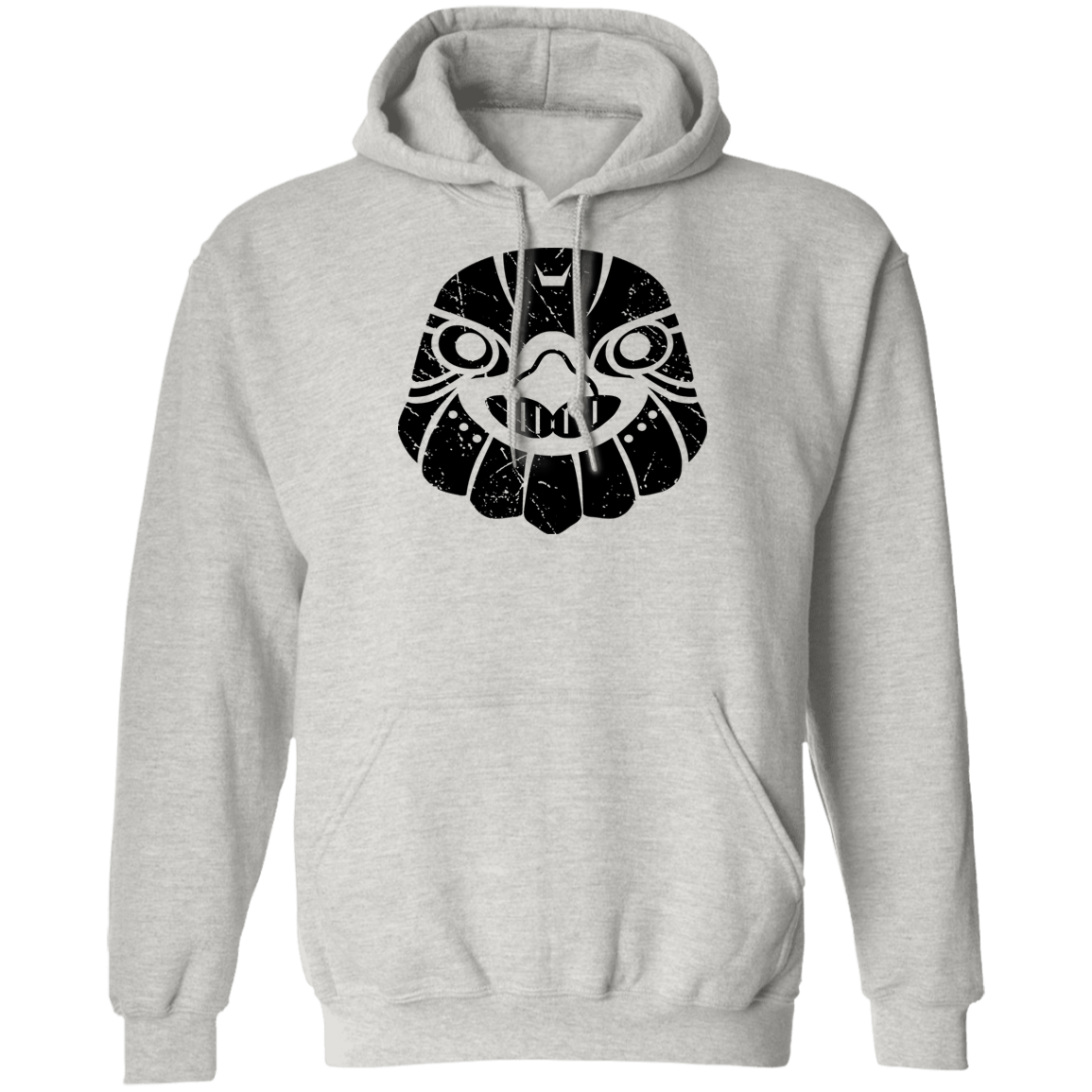 Black Distressed Emblem Hoodies for Adults (Hawk/Talon)