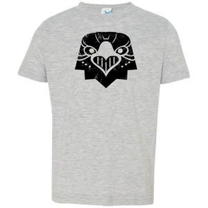 Black Distressed Emblem T-Shirts for Toddlers (Eagle/Eagle-Eye) - Dark Corps
