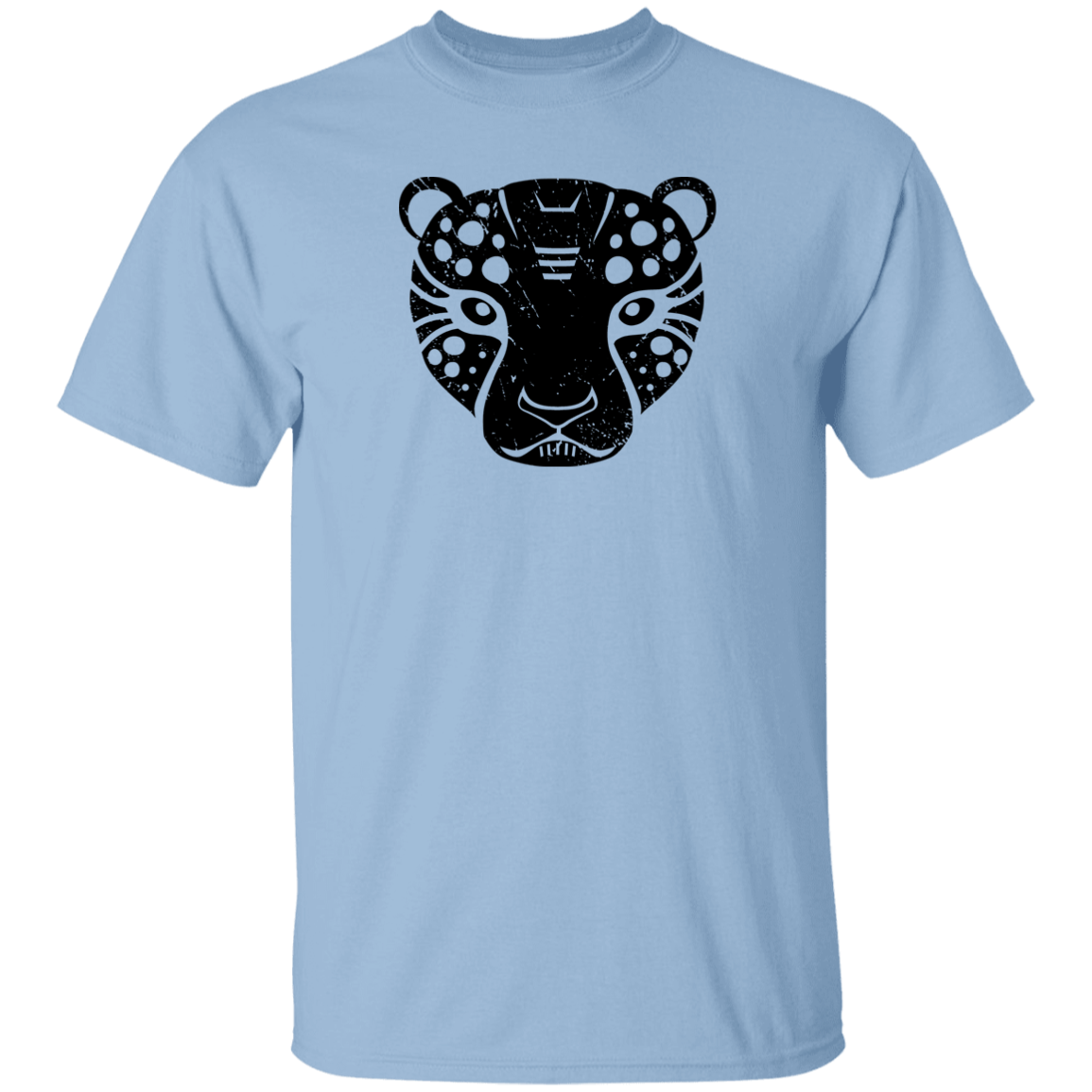 Black Distressed Emblem T-Shirt for Kids (Cheetah/Poise)