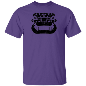 Black Distressed Emblem T-Shirt for Kids (Tyrannosaurus/Trex)