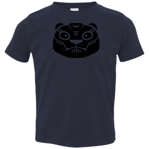 Black Distressed Emblem T-Shirt for Toddlers (Polar Bear/Grit)