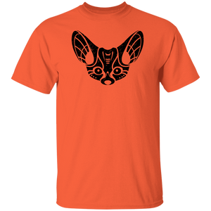 Black Distressed Emblem T-Shirt for Kids (Fennec Fox/Fen)