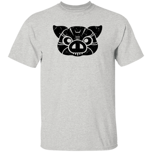 Black Distressed Emblem T-Shirt for Kids (Pig/Hoss)