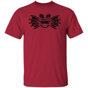 Black Distressed Emblem T-Shirt for Kids (Dilophosaurus/Frill)