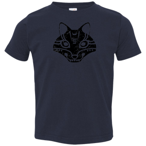 Black Distressed Emblem T-Shirts for Toddlers (Fox/Sly) - Dark Corps