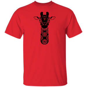 Black Distressed Emblem T-Shirt for Kids (Giraffe/Archie)