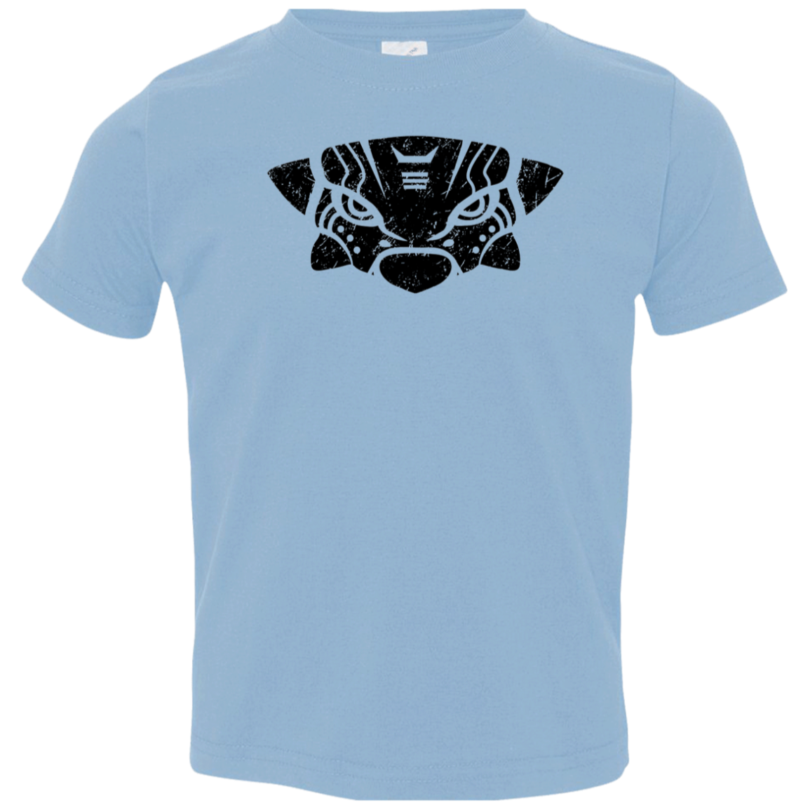 Black Distressed Emblem T-Shirt for Toddlers (Ankylosaurus/Grump)