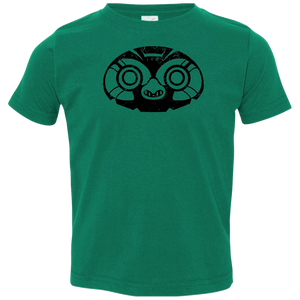 Black Distressed Emblem T-Shirt for Toddlers (Elf Owl/Peeps)