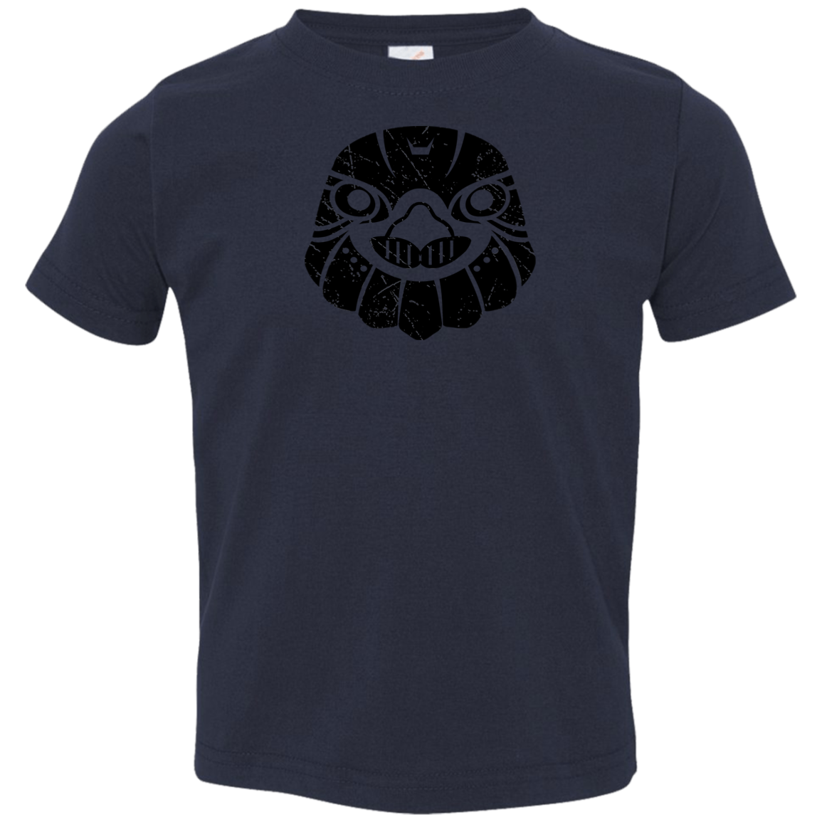 Black Distressed Emblem T-Shirts for Toddlers (Hawk/Talon) - Dark Corps