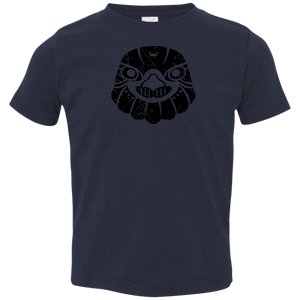 Black Distressed Emblem T-Shirts for Toddlers (Hawk/Talon) - Dark Corps