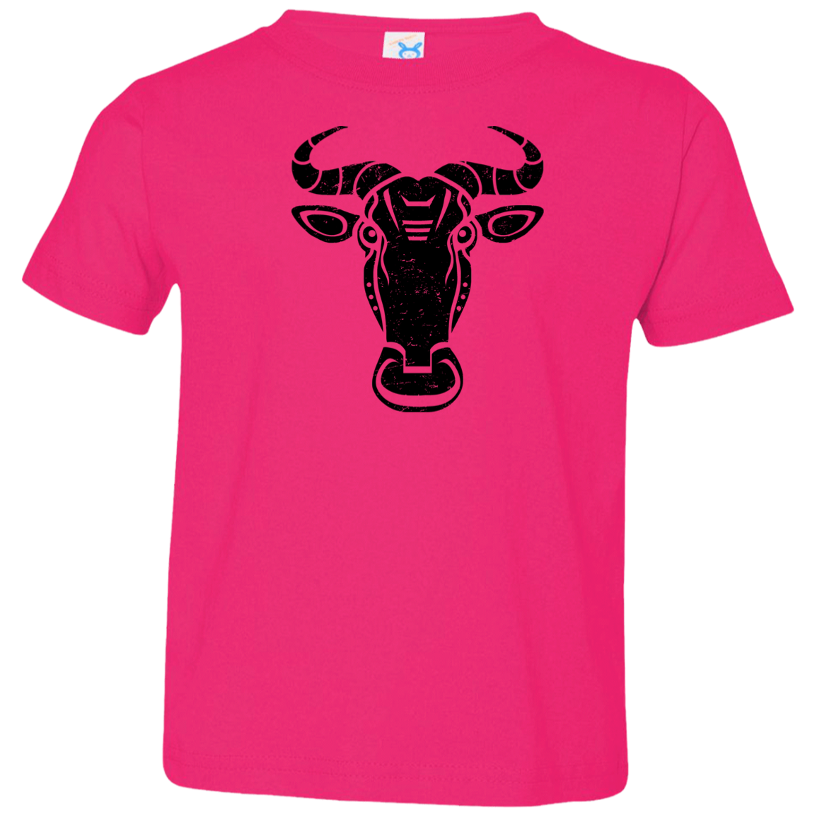 Black Distressed Emblem T-Shirt for Toddlers (Wildebeest/Brute)