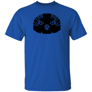 Black Distressed Emblem T-Shirt for Kids (Snow Owl/Valor)