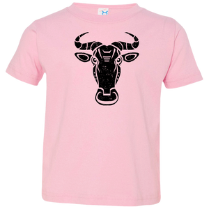 Black Distressed Emblem T-Shirt for Toddlers (Wildebeest/Brute)