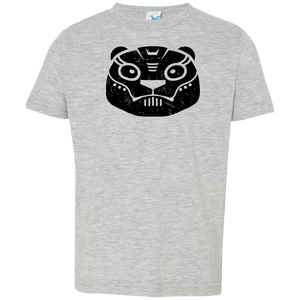 Black Distressed Emblem T-Shirt for Toddlers (Polar Bear/Grit)