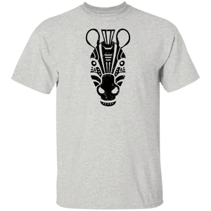Black Distressed Emblem T-Shirt for Kids (Zebra/Stripe)