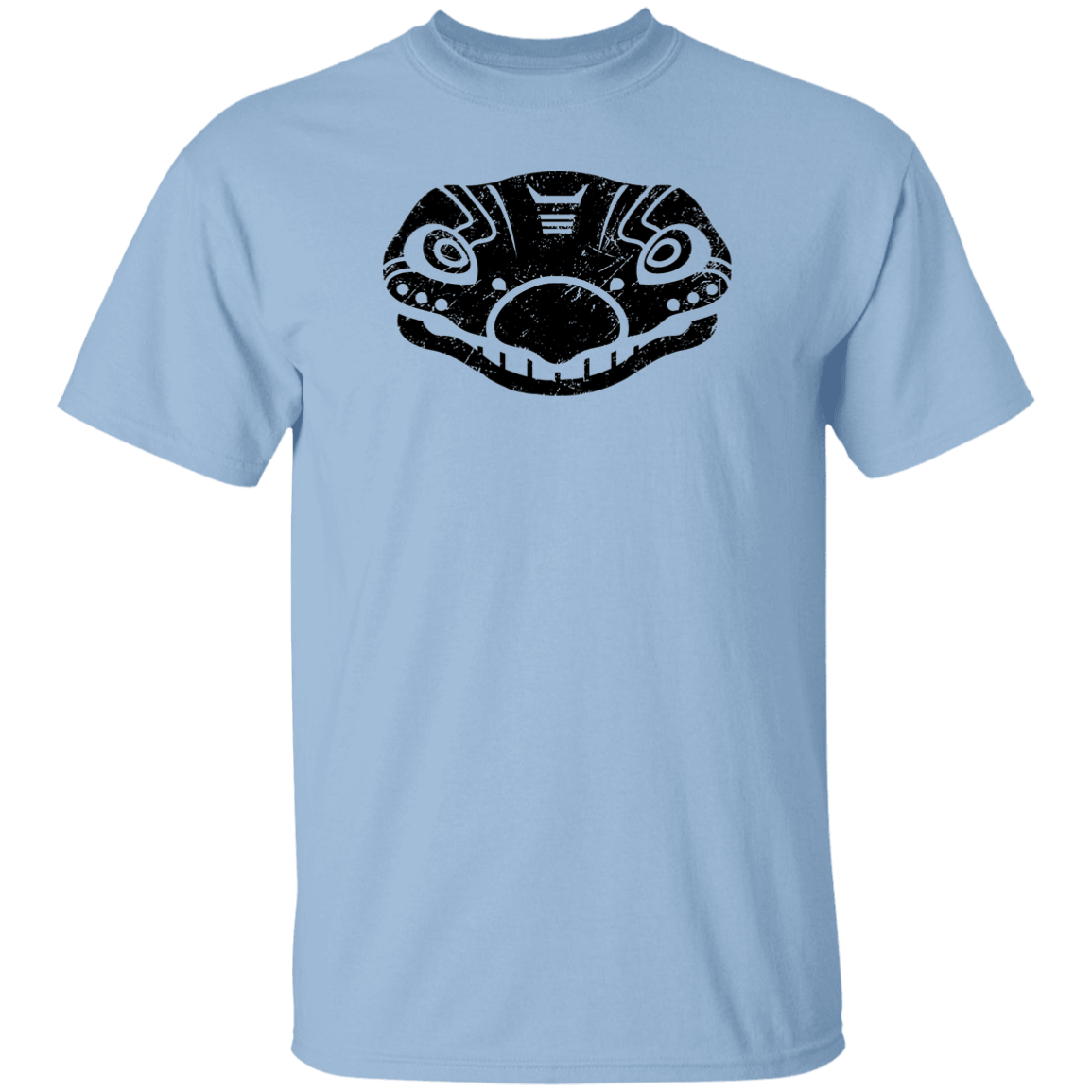 Black Distressed Emblem T-Shirt for Kids (Stegosaurus/Bones)