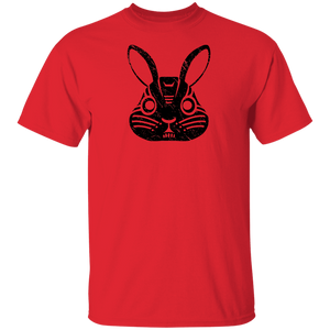 Black Distressed Emblem T-Shirt for Kids (Rabbit/Lucky)