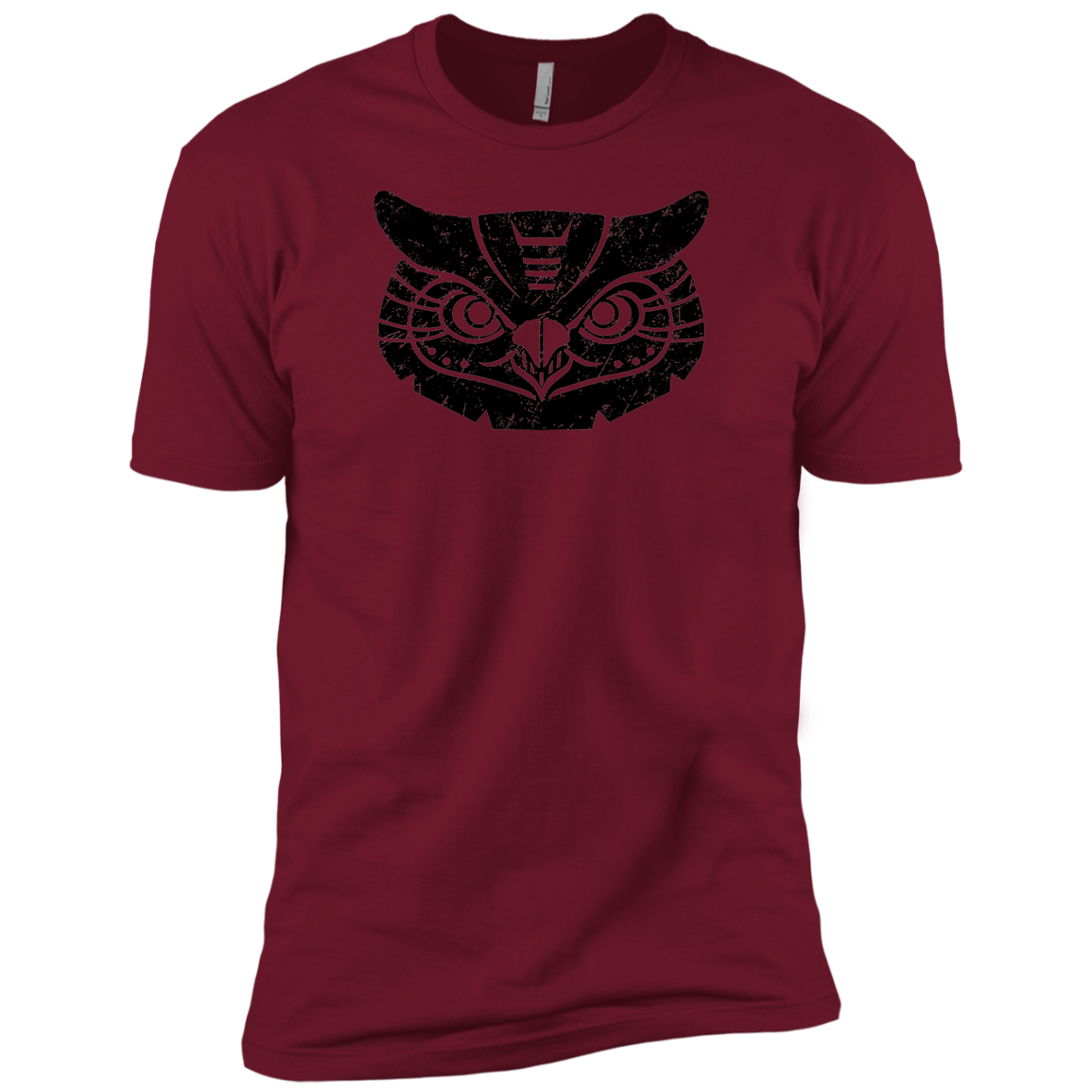 Black Distressed Emblem (Great Horned Owl/Luna) - Dark Corps