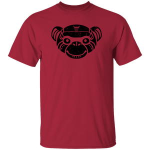 Black Distressed Emblem T-Shirt for Kids (Monkey/Fix)