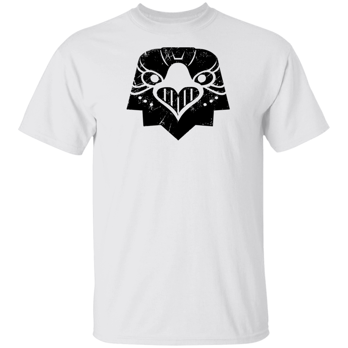 Black Distressed Emblem T-Shirt for Kids (Eagle/Eagle-Eye)