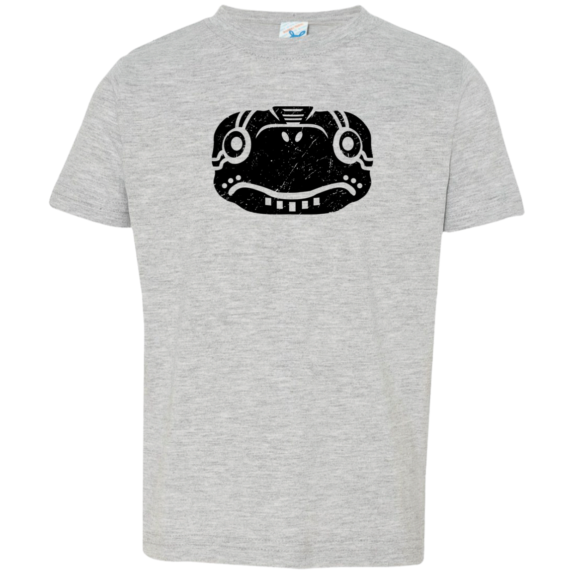 Black Distressed Emblem T-Shirts for Toddlers (Turtle/Pearl) - Dark Corps