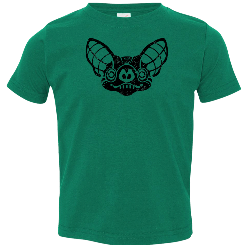 Black Distressed Emblem T-Shirt for Toddlers (Bat/Radar)