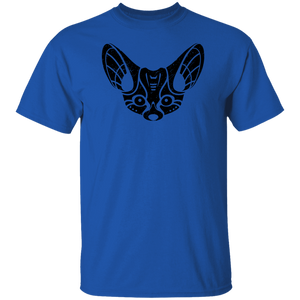 Black Distressed Emblem T-Shirt for Kids (Fennec Fox/Fen)