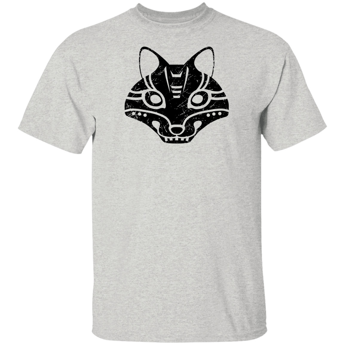 Black Distressed Emblem T-Shirt for Kids (Fox/Sly)