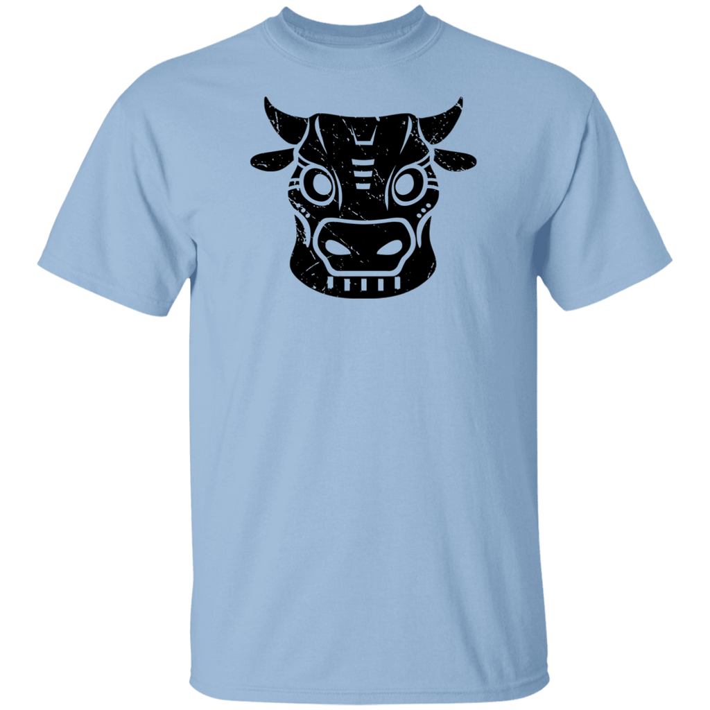 Black Distressed Emblem T-Shirt for Kids (Cow/Ud)