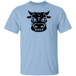 Black Distressed Emblem T-Shirt for Kids (Cow/Ud)