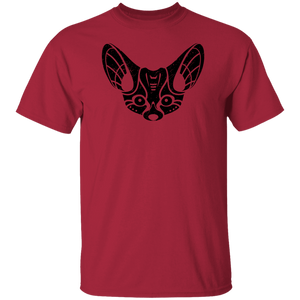 Black Distressed Emblem T-Shirt for Kids (Fennec Fox/Fen)