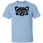 Black Distressed Emblem T-Shirt for Kids (Red Panda/Himalaya)