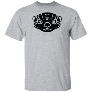 Black Distressed Emblem T-Shirt for Kids (Otter/Boxer)