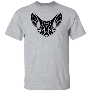 Black Distressed Emblem T-Shirt for Kids (Fennec Fox/Fen)