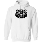 Black Distressed Emblem Hoodies for Adults (Polar Bear/Grit)