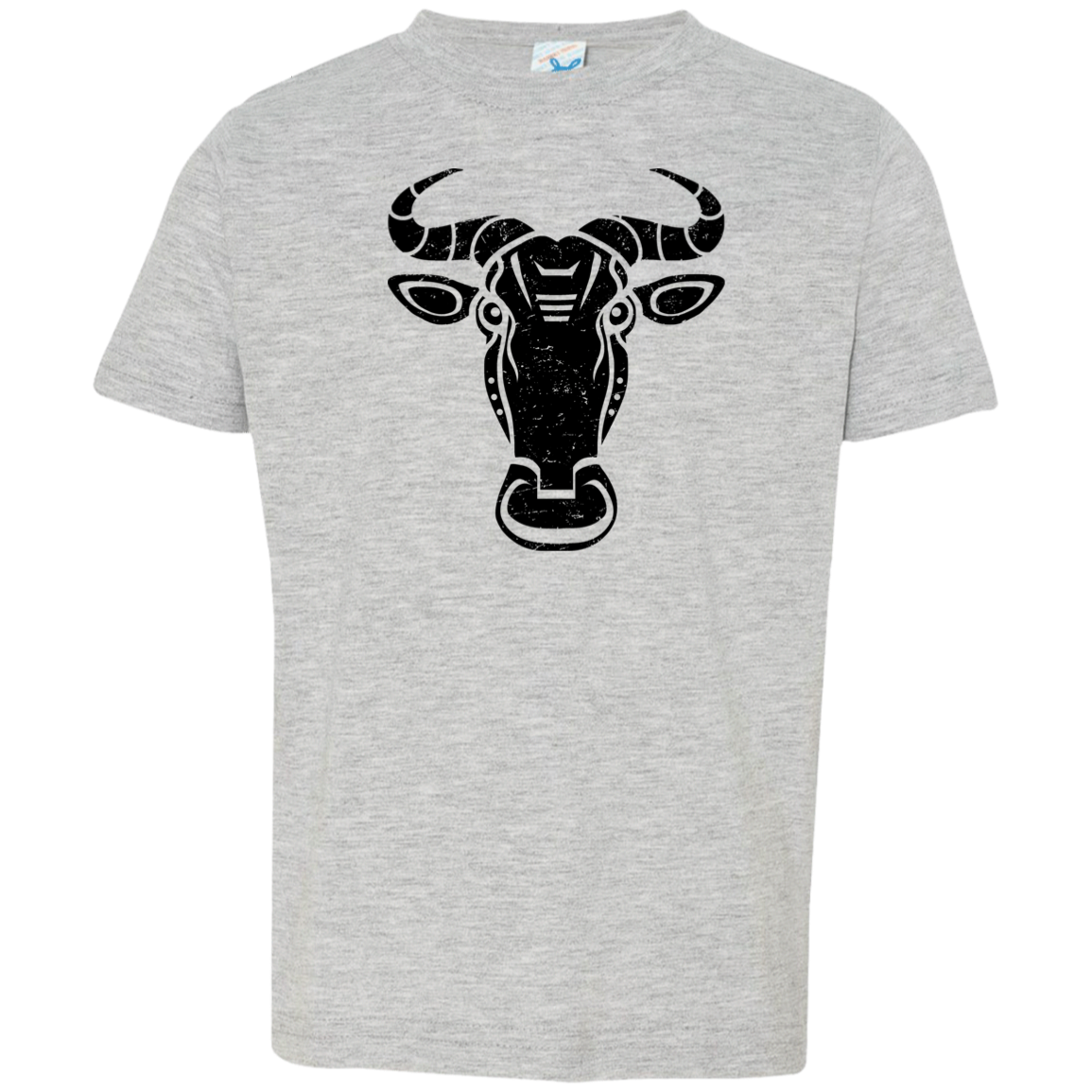 Black Distressed Emblem T-Shirt for Toddlers (Wildebeest/Brute)