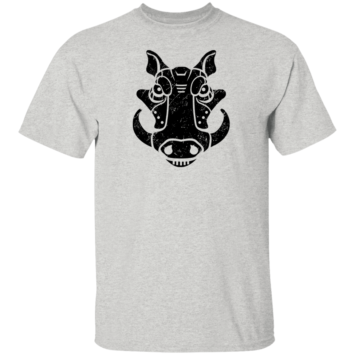 Black Distressed Emblem T-Shirt for Kids (Warthog/Bumper)