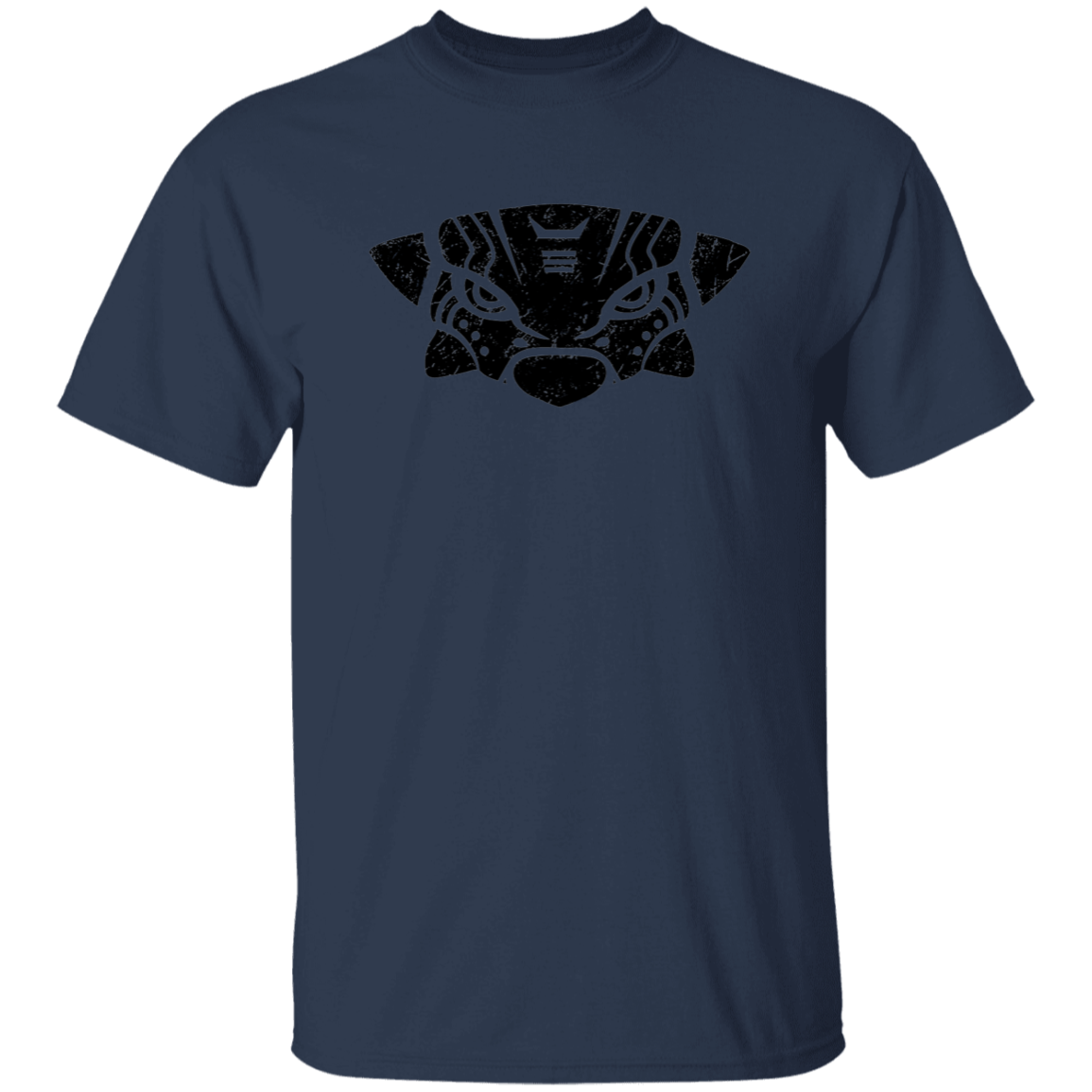 Black Distressed Emblem T-Shirt for Kids (Ankylosaurus/Grump)