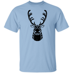 Black Distressed Emblem T-Shirt for Kids (Caribou/Spirit)